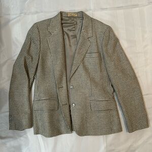 wool plaid blazer with pleat in the back. Size 14